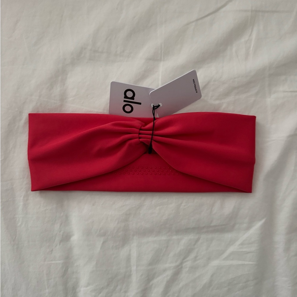 ALO Yoga Candy Red Headband - Picture 4 of 5